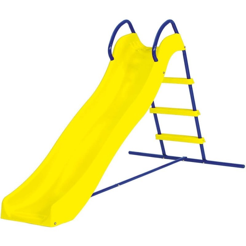 Garden slide in Blue and Yellow steel 185x95x h105 cm