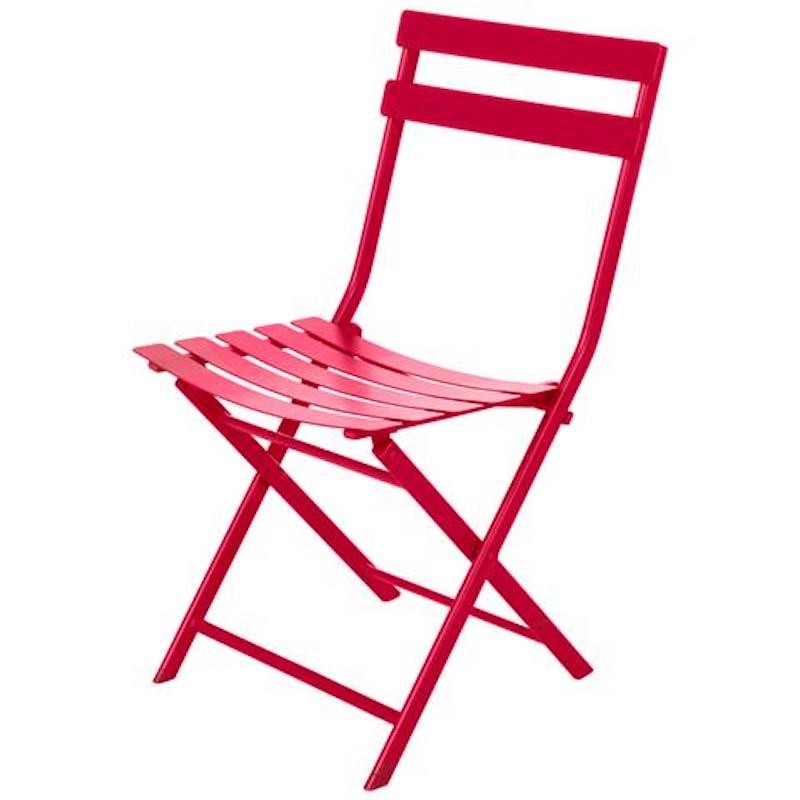 Folding Garden Chair Color: Red