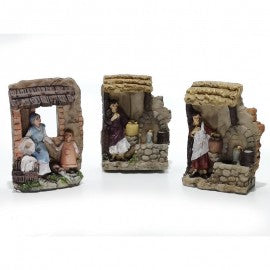 Setting for nativity scenes 6x h10 cm Assorted 1 pcs