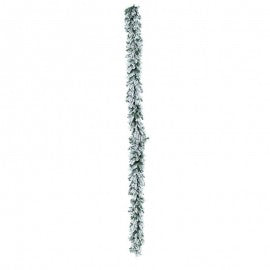 Snow-covered Christmas garland Boa CERMIS h270 cm