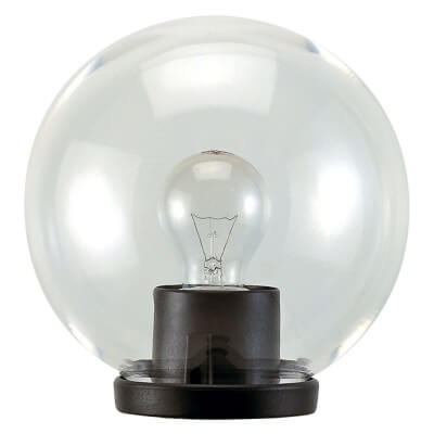 Pole-top lantern 'Globo' 75W Max - Ø cm.30 Col. Black - Opal