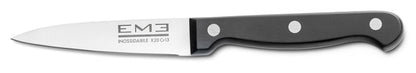 Peeler knife with 9 cm blade and riveted POM handle