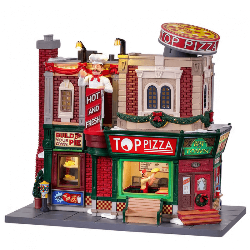 Lemax Top Pizza 25860 Pueblo navideño