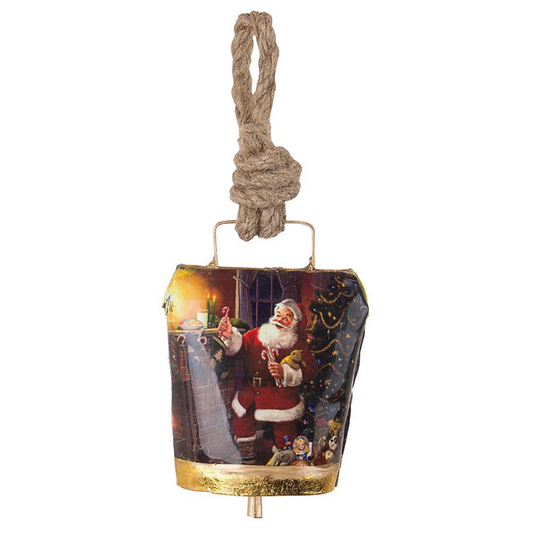 Wendy metal pendant with Santa and toys H11.5 cm