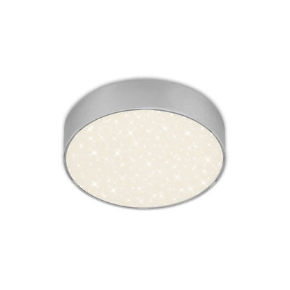 LED ceiling lamp with starry sky, Ø 15.7 cm, 11 W, silver colour