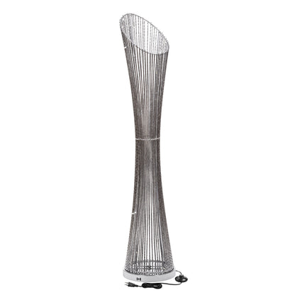 Luces navideñas columna acampanada ATS plata 100 LED H140 cm