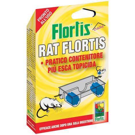 Flortis Kit Rat Rattenköder + Behälterzubehör für DIY-Fallen