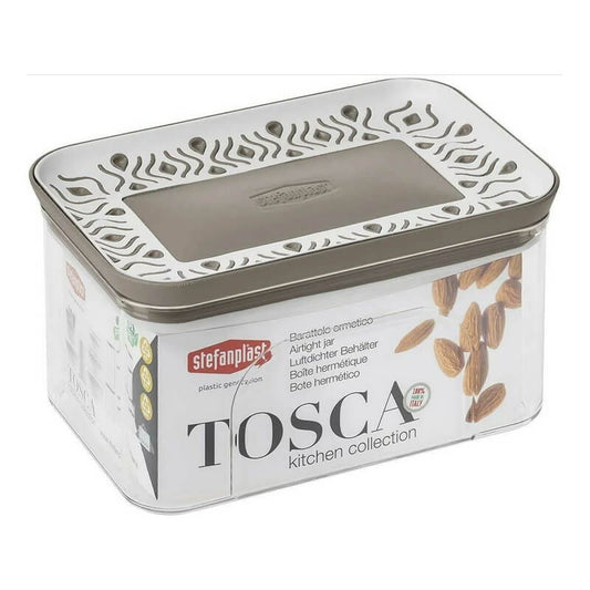 Tosca Tortora Rectangular Jar 0.70 Liters