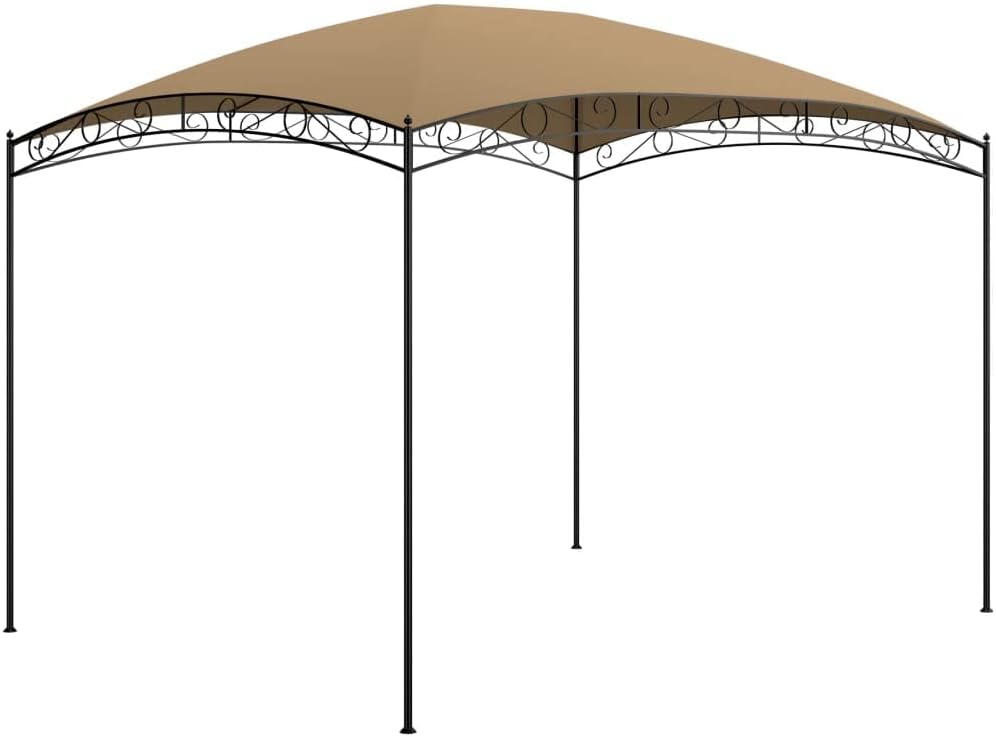 Gazebo de acero resistente con gafas de sol para fiestas al aire libre - 3x4x2,65m