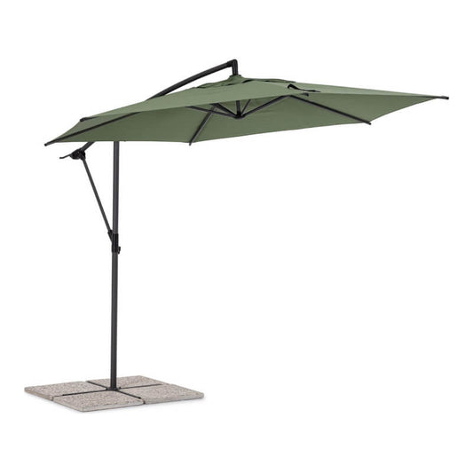 Tropea arm umbrella 3 meters Anthracite and Olive