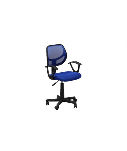 Astra blue polyester office armchair