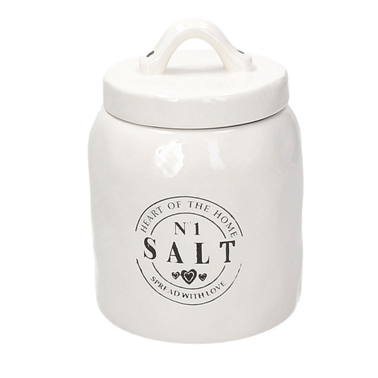 SALT JAR - 720 Cc Beige Ceramic