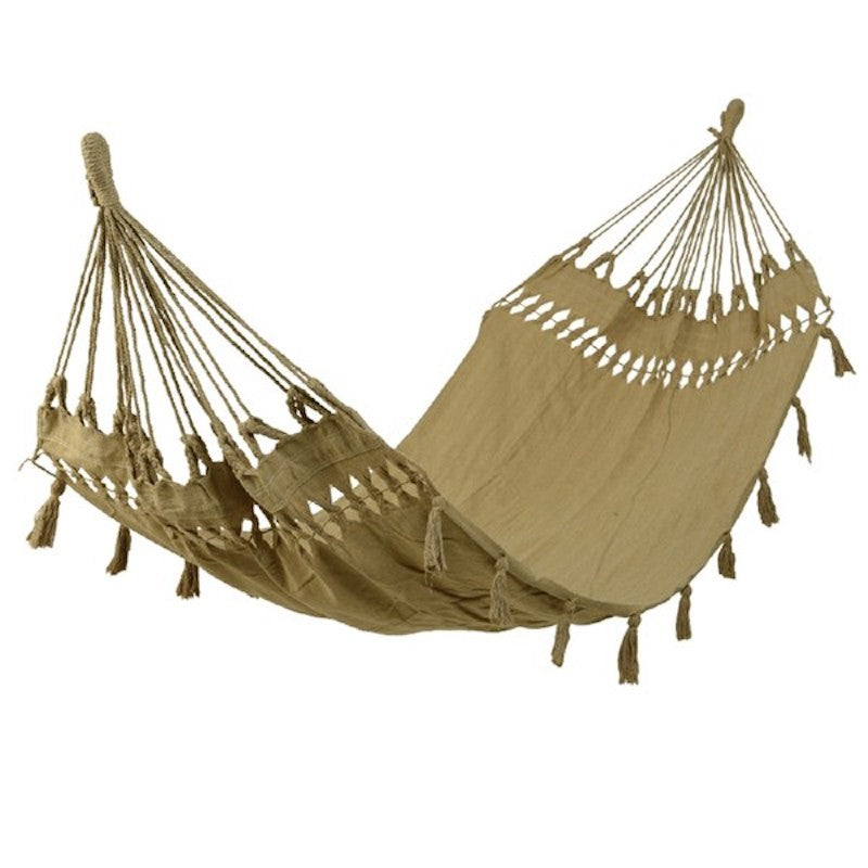 Hammock with fringes in 3 colors