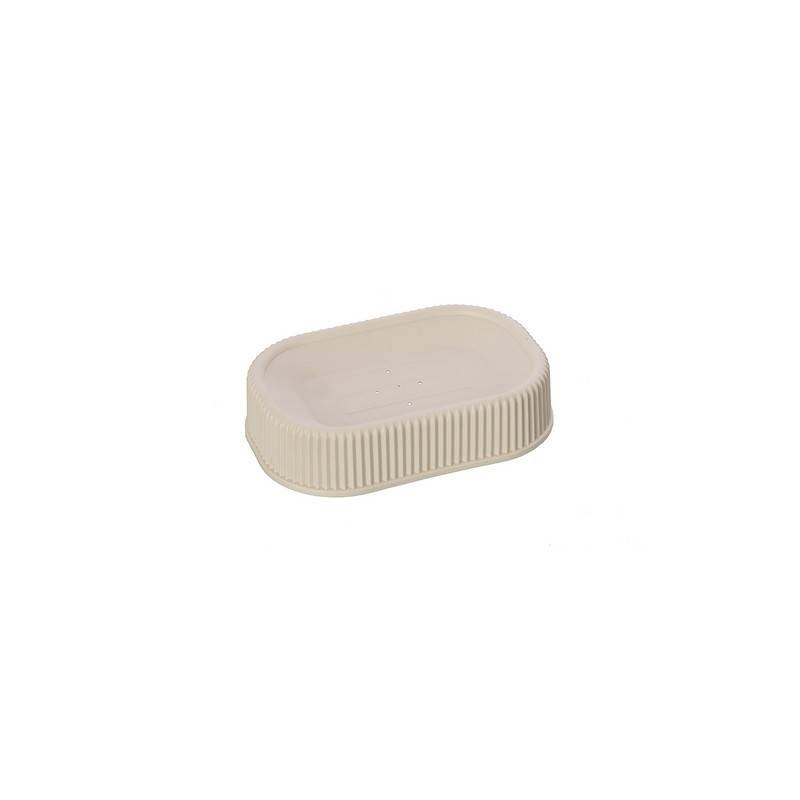 White cream colorado plastic soap dish