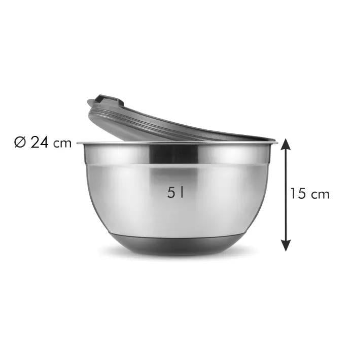 GrandChef Schüssel mit Deckel D24 cm – 5L