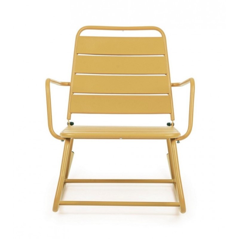 Silla mecedora amarillo ocre Lillian Bizzotto - 63 x 90 x 74h