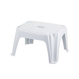 Taburete multiusos de plástico - 1 peldaño - Dimensiones 38x24,8x22h - Peldaño 1