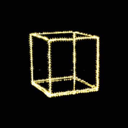 Cubo luminoso con microled clásico 45 x 45 cm