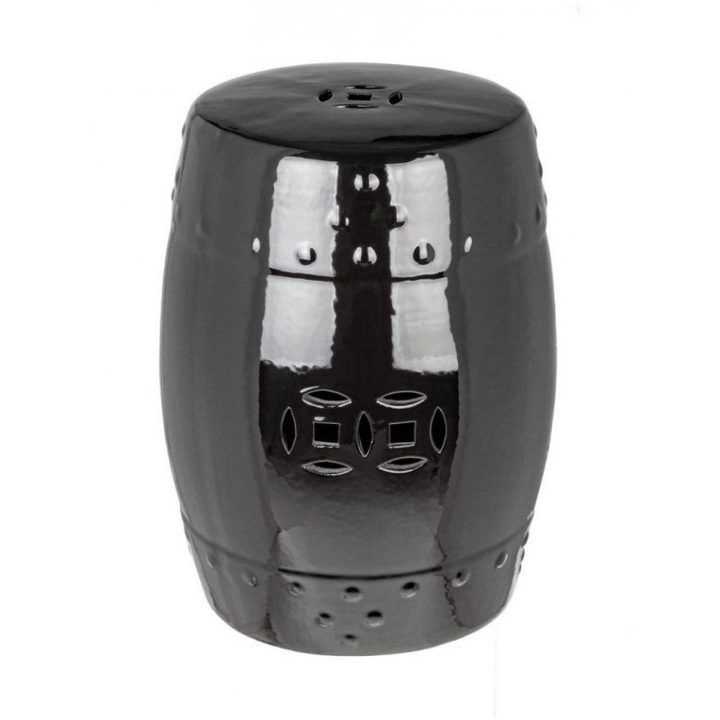 Sphinx Stool Black in ceramic