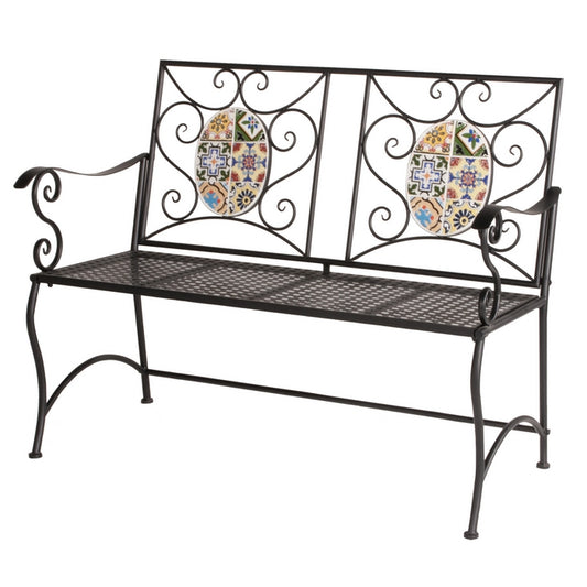 Mosaico metal bench