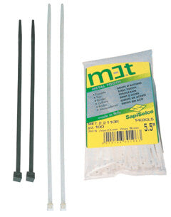 White nylon cable ties 4.5x290