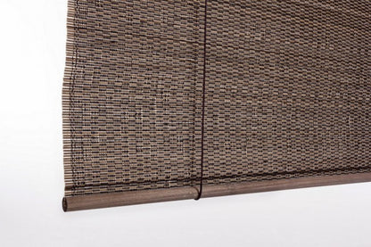 Dora curtain in dark brown bamboo 120x260 cm