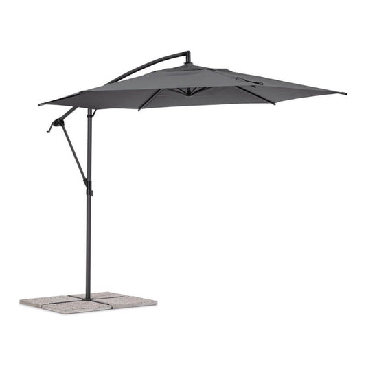 Tropea arm umbrella 3 meters Anthracite and dark gray