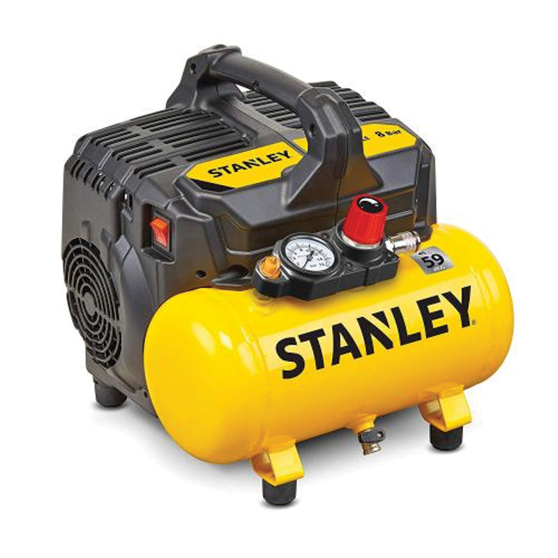 Stanley Trockenluftkompressor 6 Liter 1 PS 59 dB Dst 100/8/6