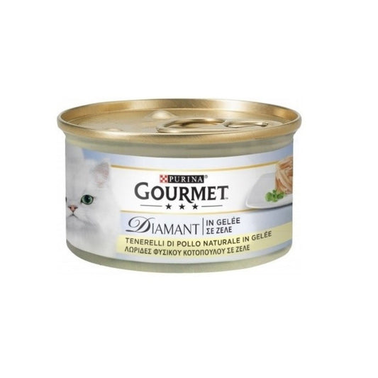 Gourmet Diamant con pollo en gelée Purina 85 gramos