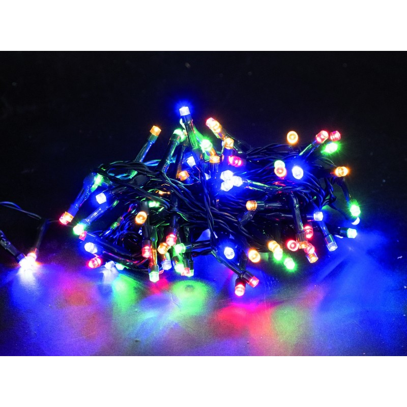 1000 luces LED multicolor 20 metros luces navideñas