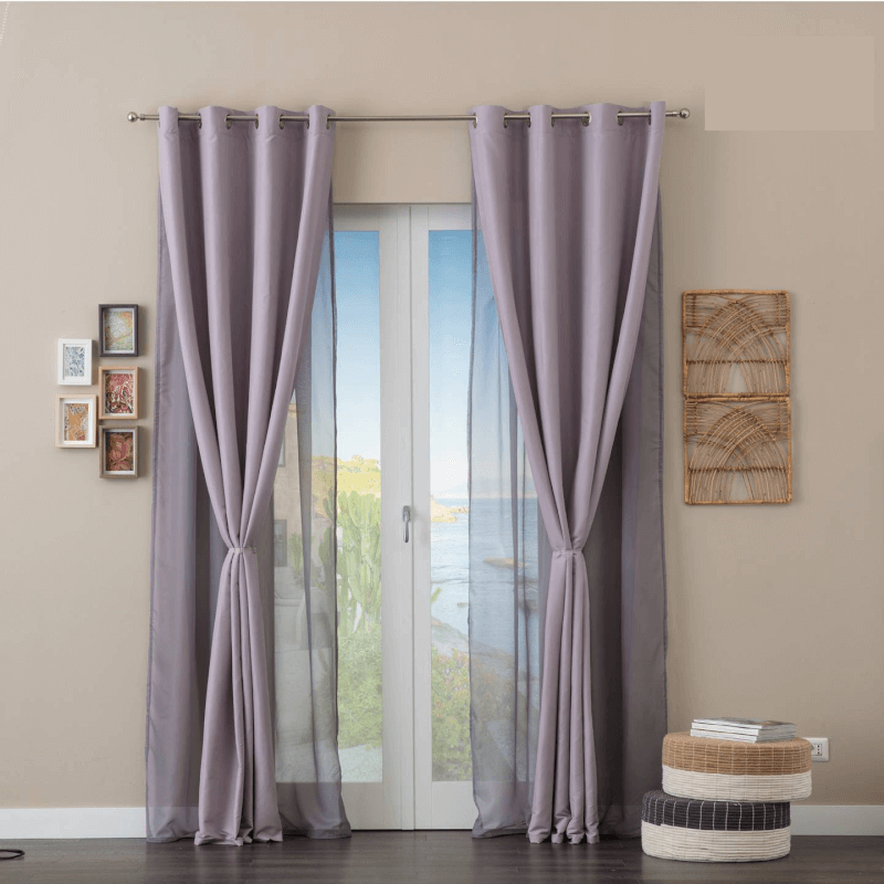 Double Gray Curtain