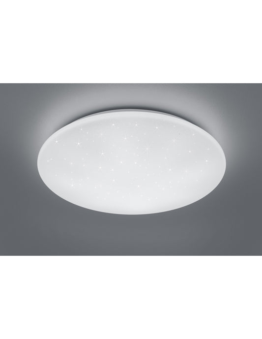 Kato LED-Deckenleuchte, dimmbar, weiß, funkelnder Sterneffekt, Ø60 cm, Trio-Beleuchtung