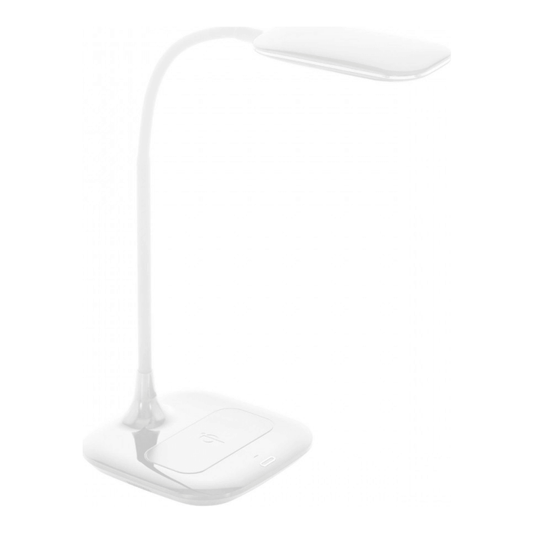 Sobremesa Masserie Led Regulable Con Cargador Blanco Eglo