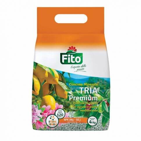 Mineraldünger für Zitrusfrüchte und mediterrane Pflanzen Fito Tria Premium 4kg