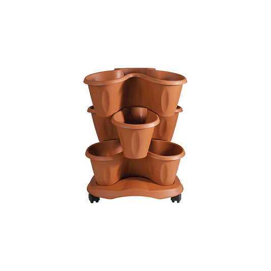 Clover Vase with Terracotta Saucer 30015