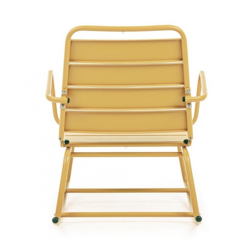 Silla mecedora amarillo ocre Lillian Bizzotto - 63 x 90 x 74h