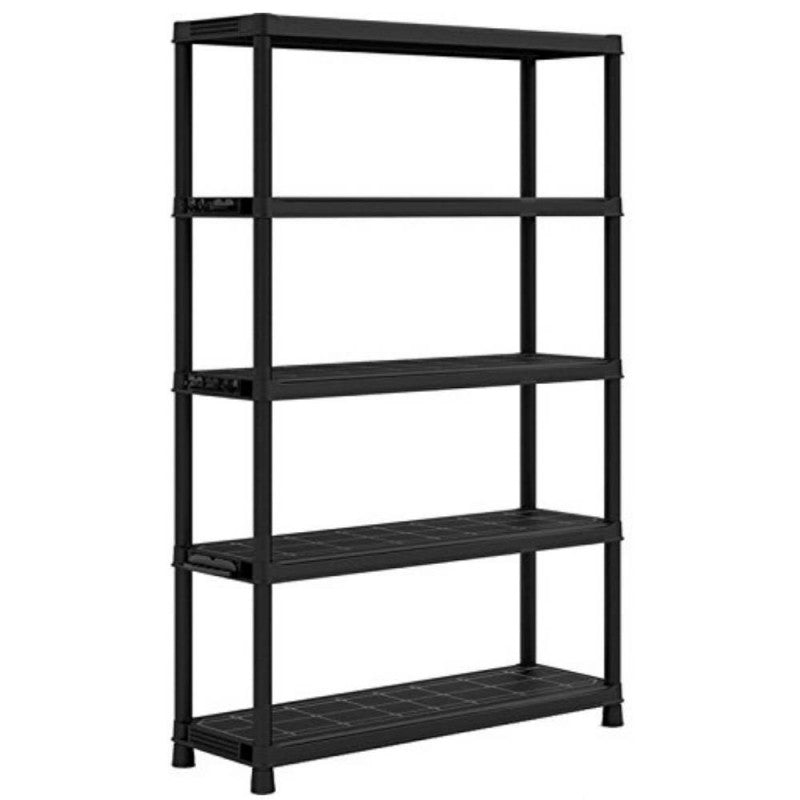 Modular plastic shelf with 5 shelves cm 120 x 40 x 187 h