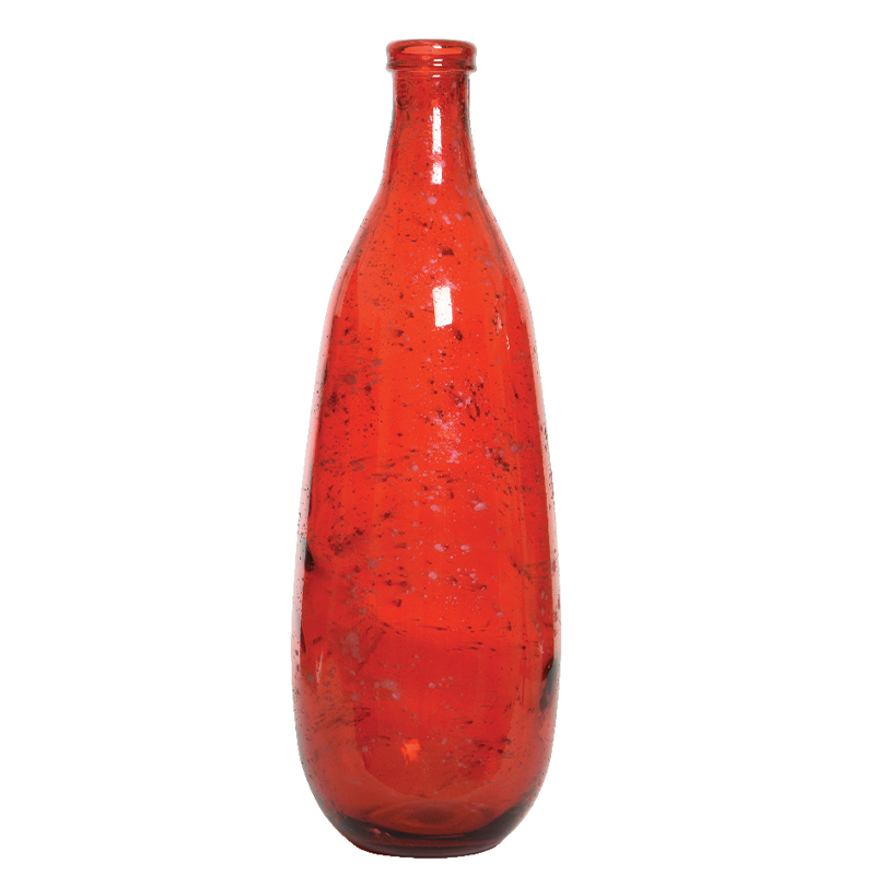 Anqtique red glass vase H 75 cm