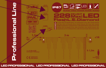 Ice Light 228 MaxiLED (18F) 3 m x H1,5 m IP67