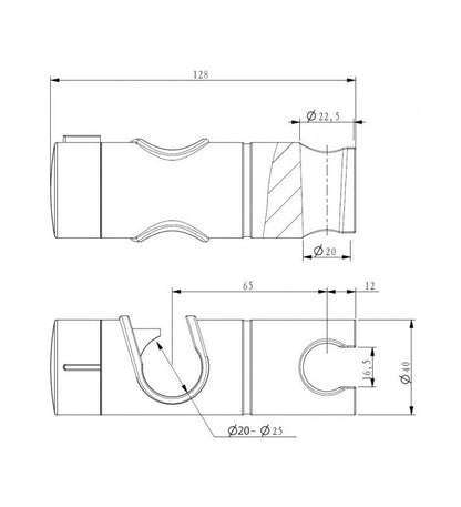 Innovador sistema de deslizamiento en ABS para movimientos fluidos y precisos.