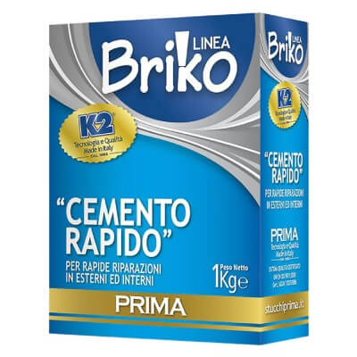 Cemento Rápido en Polvo 'Briko K2' Kg. 4 - Bolsa