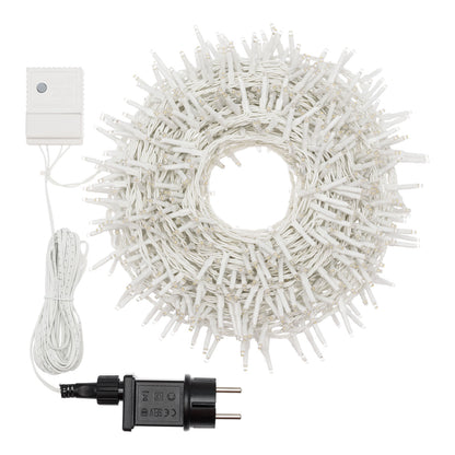 Bandkette ø6cm NTLG 1000 MiniLED Weißes Kabel 4+30,5m Weihnachtsbeleuchtung