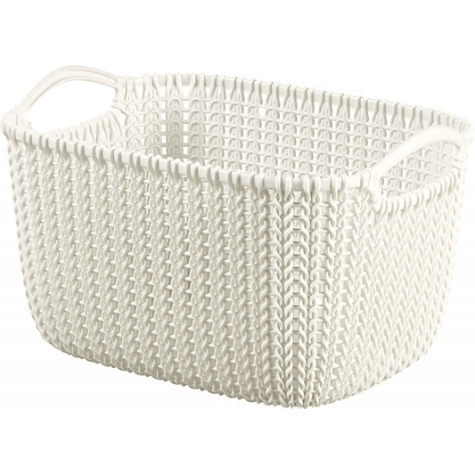 Keter Cesta Rectangular White Oasis White 38.5X28.5X23.5Cm