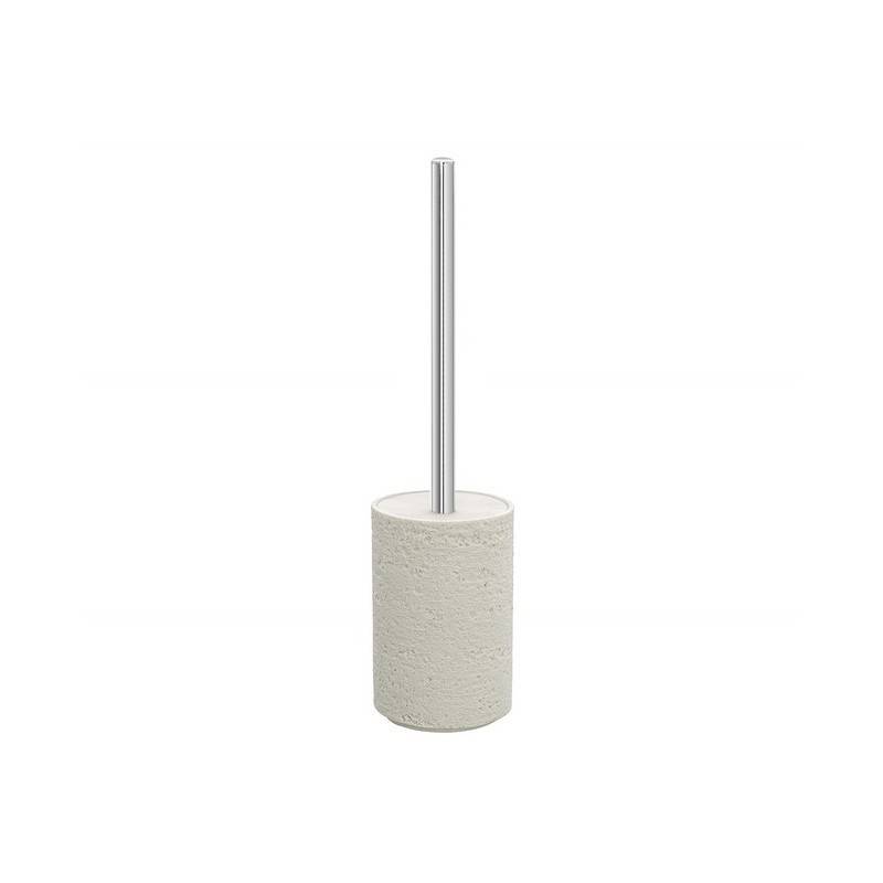 Arizona line white toilet brush holder.