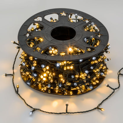 SLRO-MHD 1000 Maxi LED Convex Chain ø8mm MultiFLASH DIAMOND Coil 4+100m Christmas Lights