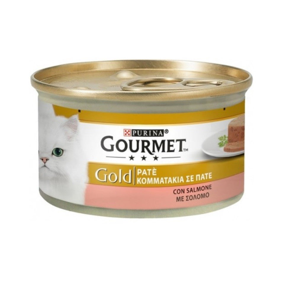 Paté de salmón Gourmet Gold Purina 85 gramos