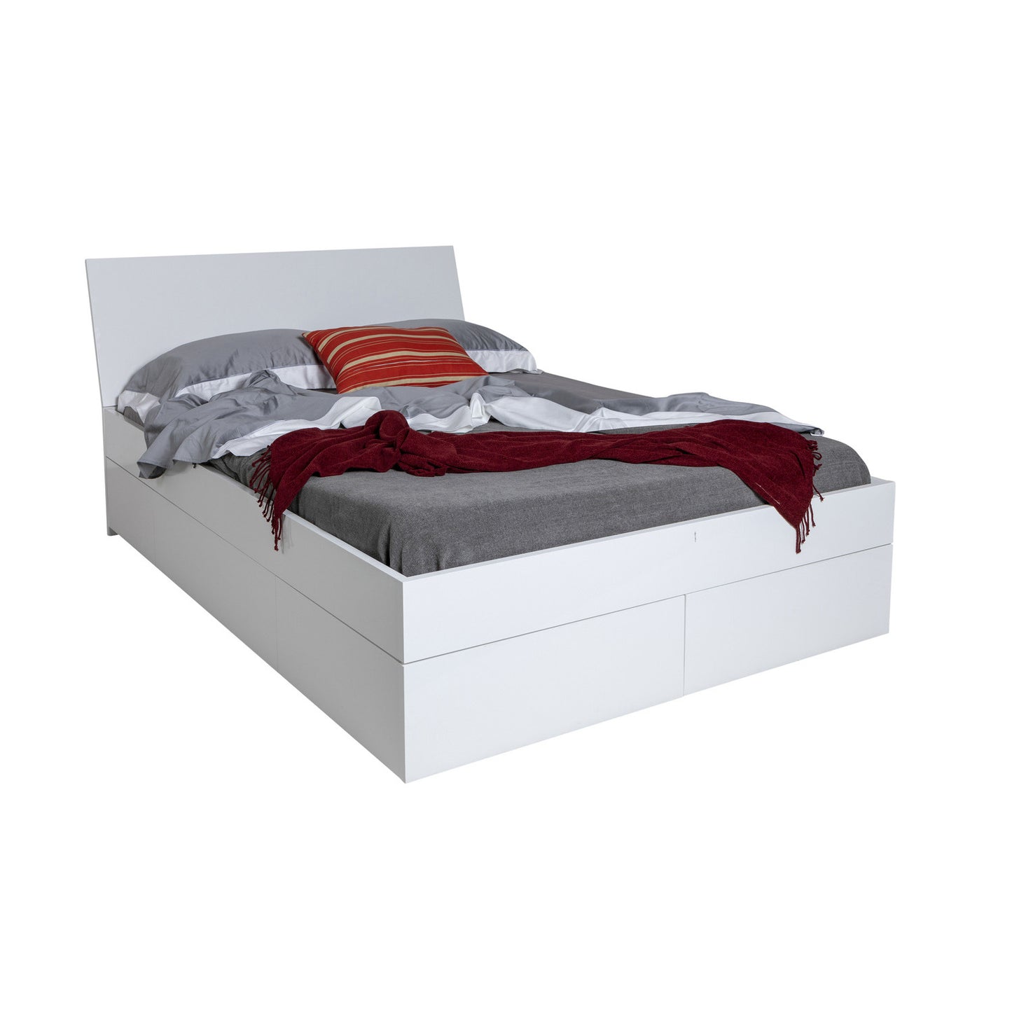 Cama Queen Size con 4 Cajones de Almacenamiento 166x220x96H