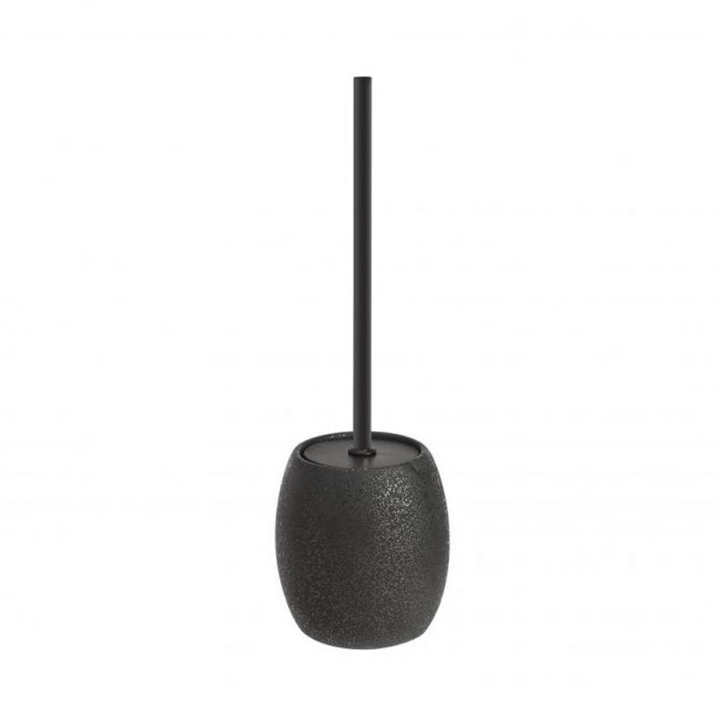 Elegant black toilet brush holder from the Ibiza series.