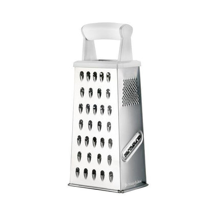 Handy grater with plastic handle