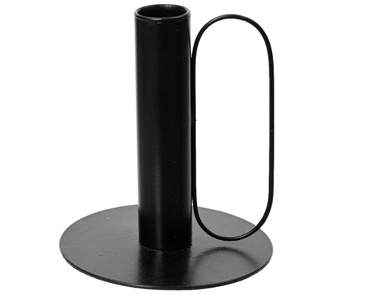 Textured Matte Finish Iron Candle Holder 8.5 x 8 x 8 cm